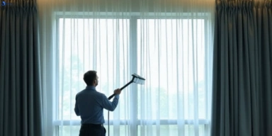 Commercial drapes cleaning service rothwell hotels offices