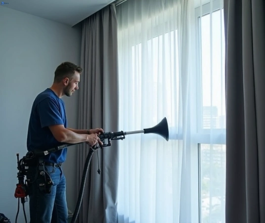 Professional drapes cleaning process tools Matty Curtain Cleaning rothwell