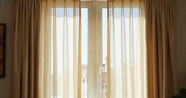 Dull dusty drapes in rothwell before professional cleaning